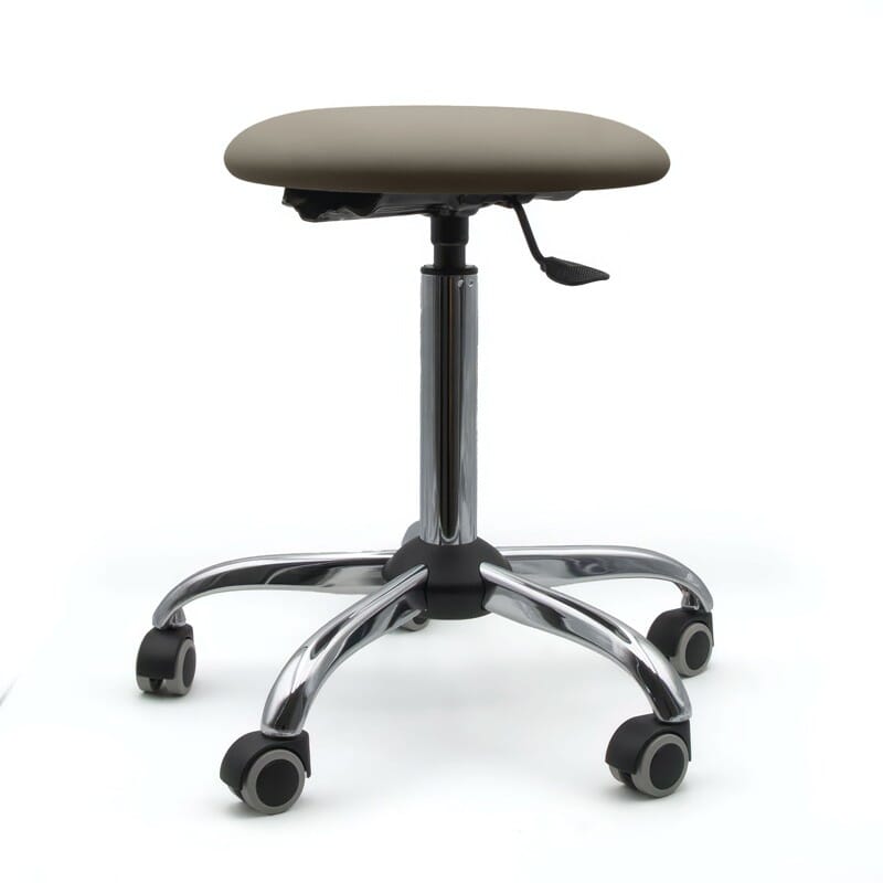 Tabouret sur roulettes piètement chromé - Kinova Pro 13