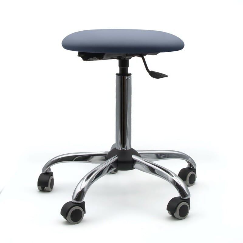 Tabouret sur roulettes piètement chromé - Kinova Pro 14