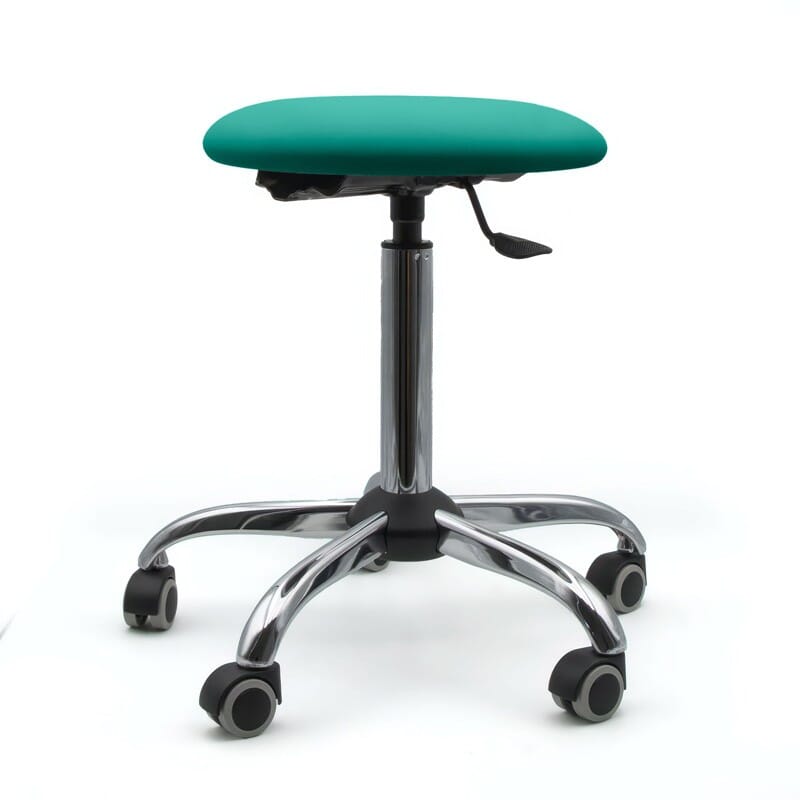 Tabouret sur roulettes piètement chromé - Kinova Pro 15
