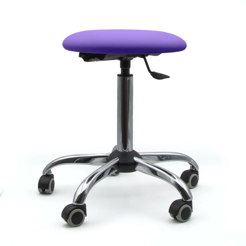 Tabouret sur roulettes piètement chromé - Kinova Pro 16