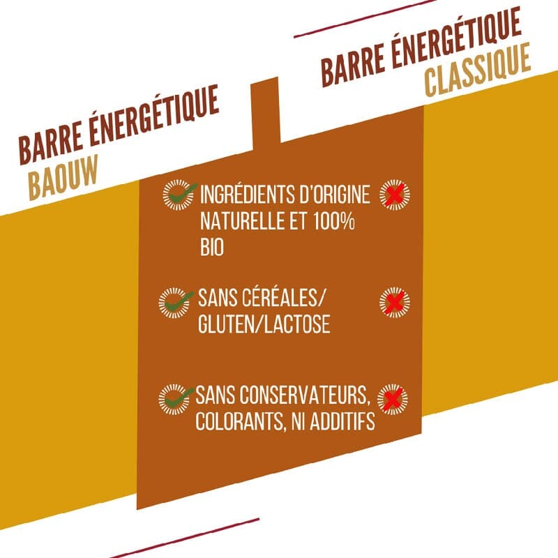 Barre énergétique Extra Mangue Cajou Bio - BAOUW 7