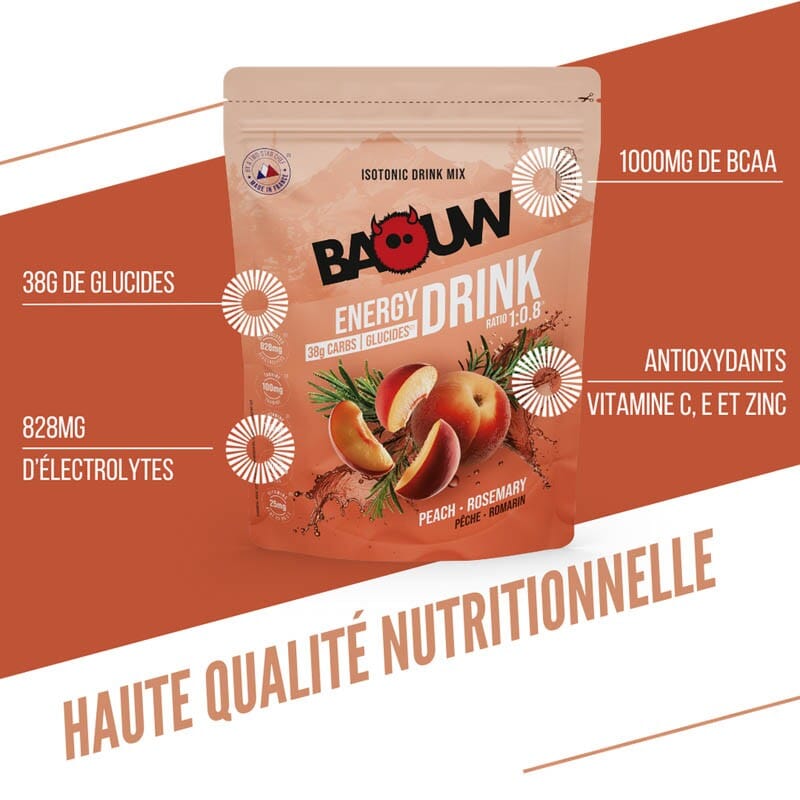 Isotonic Drink Mix Pêche Romarin - Baouw 5