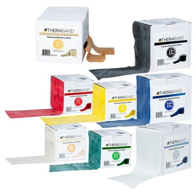 Bande élastique Theraband avec latex 45,5 m