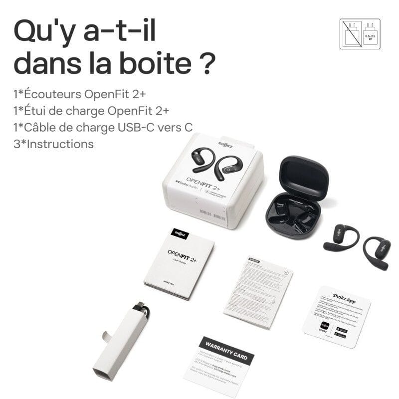 Ecouteurs sans fils Openfit 2+ - Shokz 9