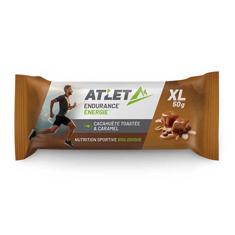 Barre énergétique Bio cacahuète toastée & caramel ATLET