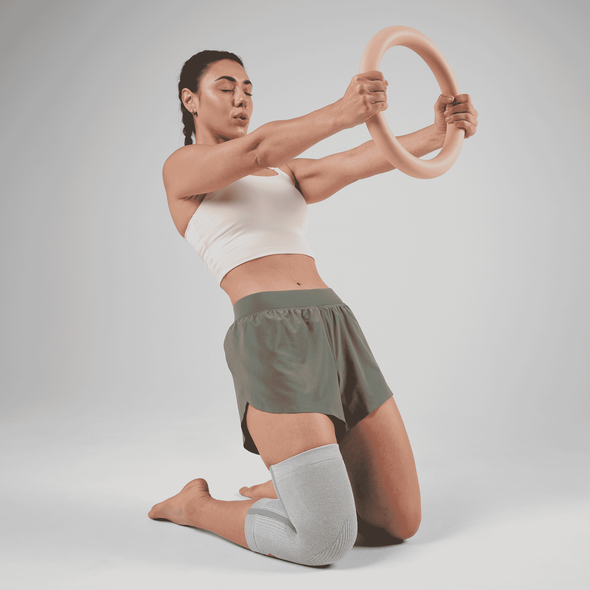 Genouillère McDavid Infused Therapy en maille bambou – maintien souple avec renforts latéraux 6