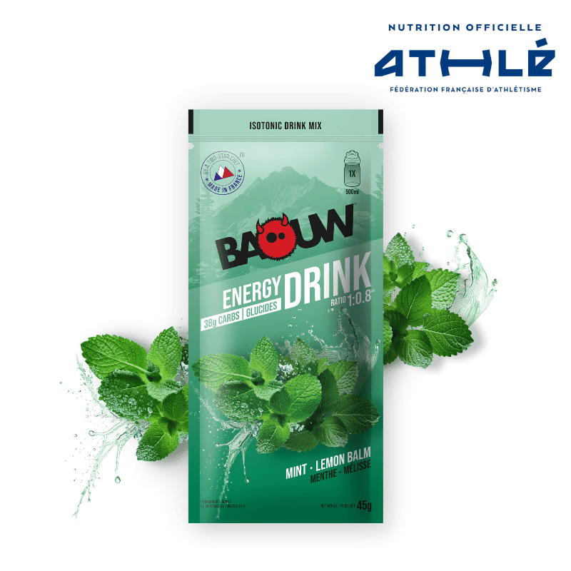 Energy Drink Menthe Mélisse 45g - BAOUW x12