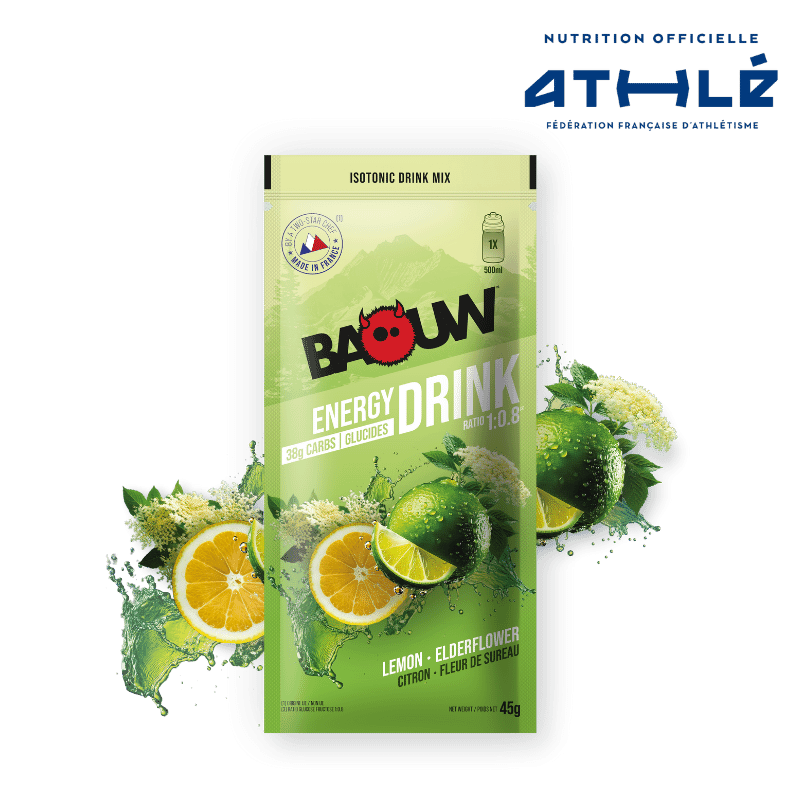 Energy Drink Citron Fleur de Sureau 45g - Baouw
