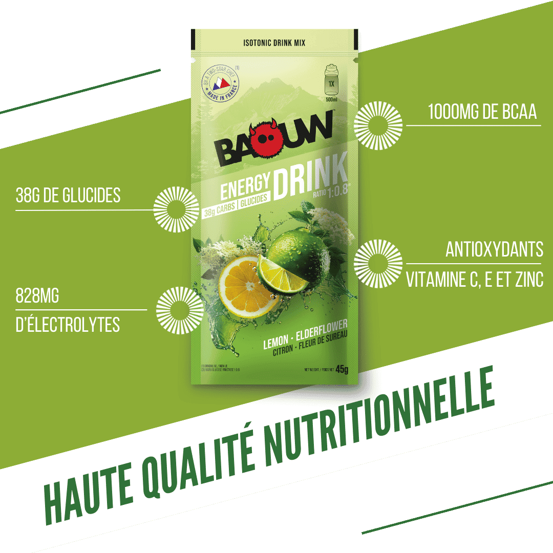 Energy Drink Citron Fleur de Sureau 45g - Baouw 2