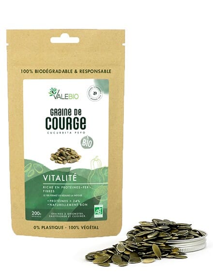 Graines De Courge Sechees Bio Sachet De 200g